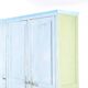 Industrial vintage wooden locker 3 doors