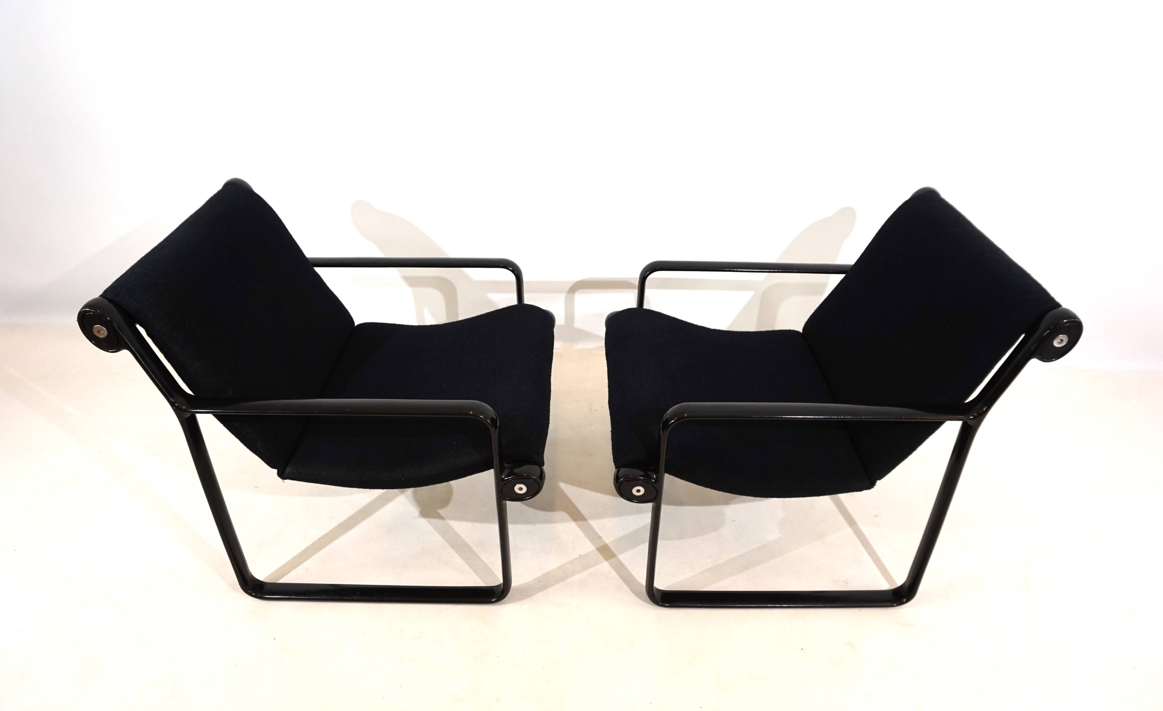 Lot de 2 fauteuils lounge Knoll Sling par Hannah&Morrison