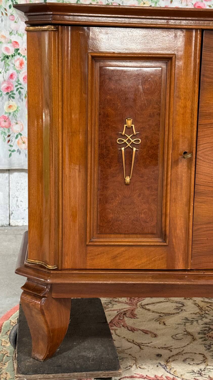 Mahogany and burl enfilade 1950/60