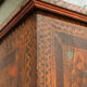 Painted folk art bridal wardrobe 1816