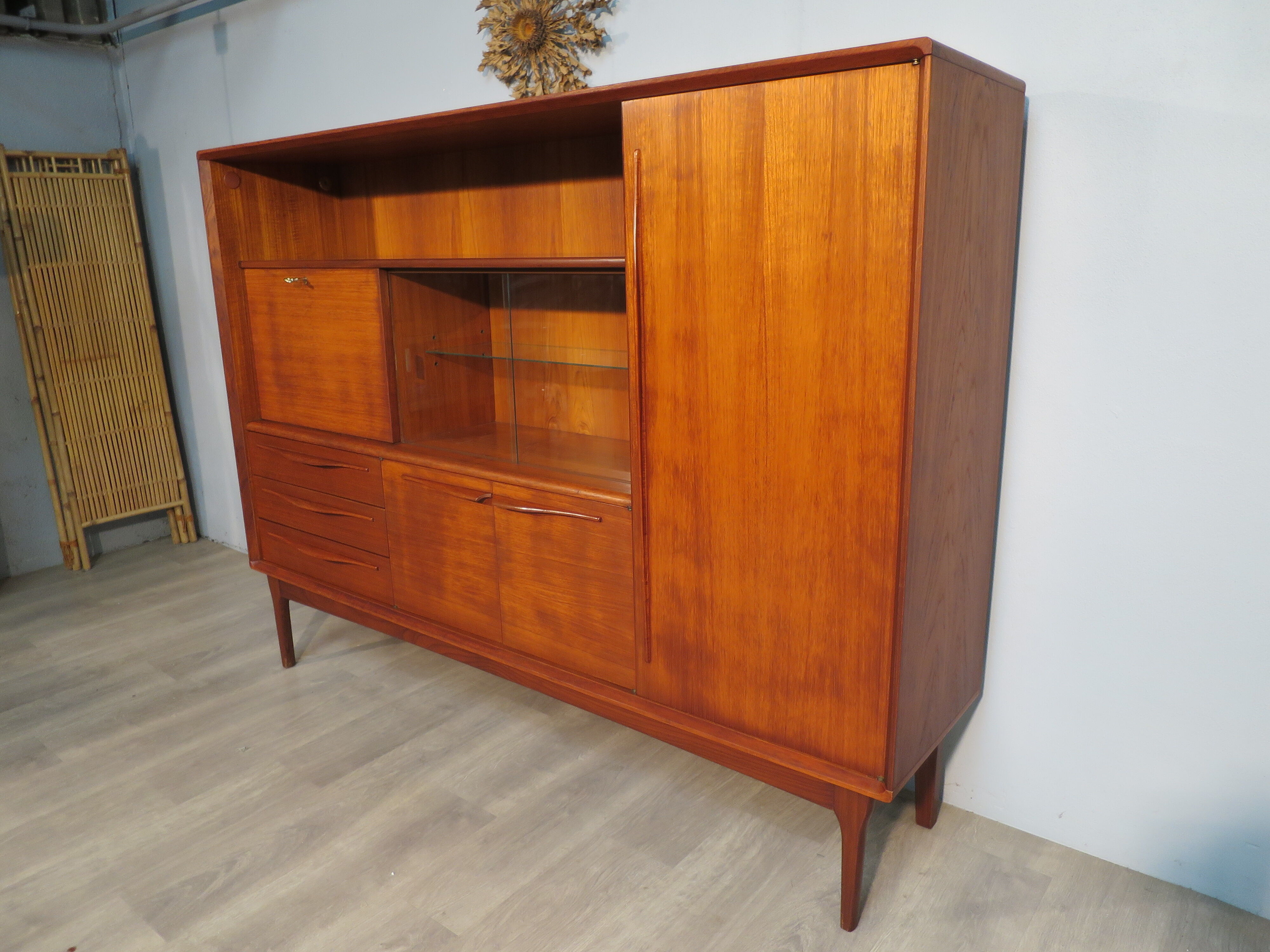 Scandinavian secretary of the 70s in teak