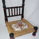 Chaise basse ethnique