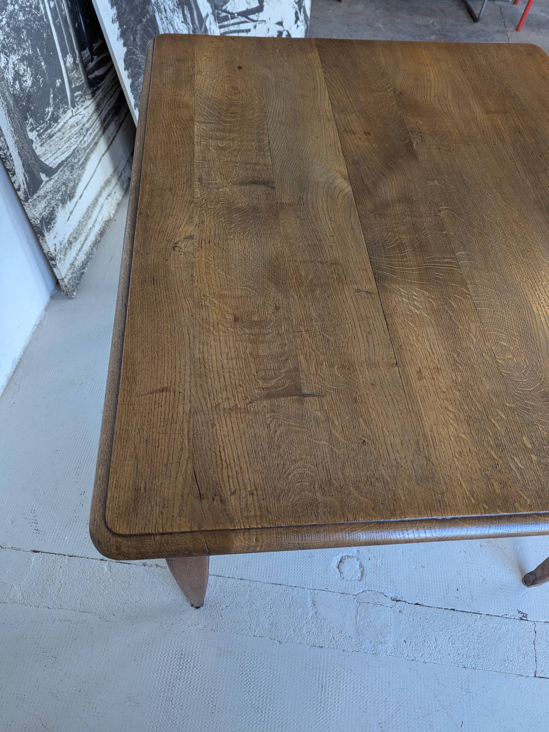 Golden oak table, farmhouse table 110 x 89 cm