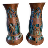 Pair of Art Nouveau Jugendstil vases