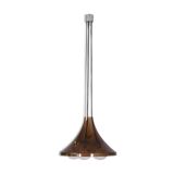 70s plexiglass tulip pendant light / chandelier