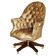 Chesterfield executive armchair in aniline leather