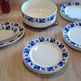 Service assiettes plates Badonviller modèle Bourgogne