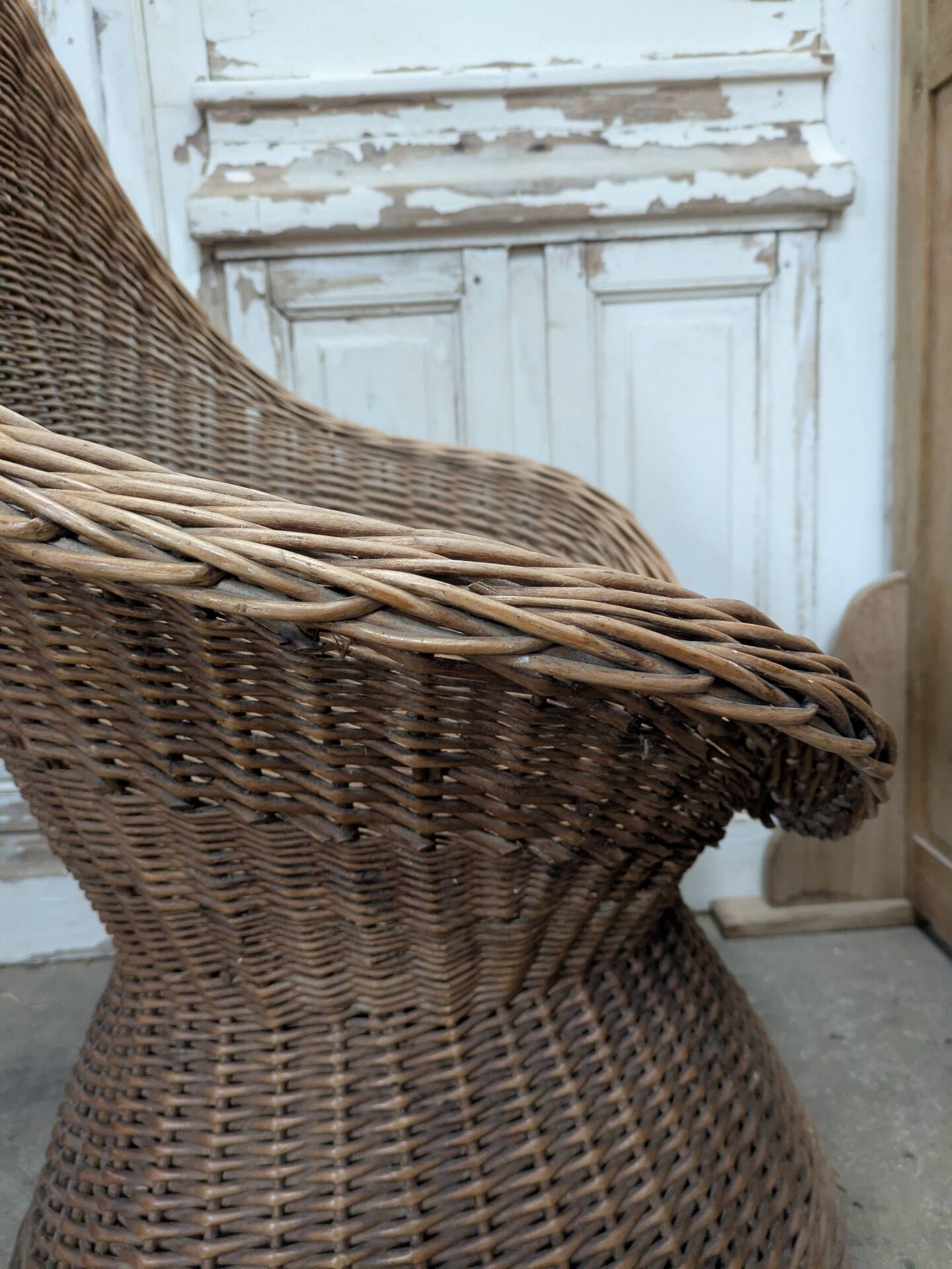 Grand fauteuil rotin