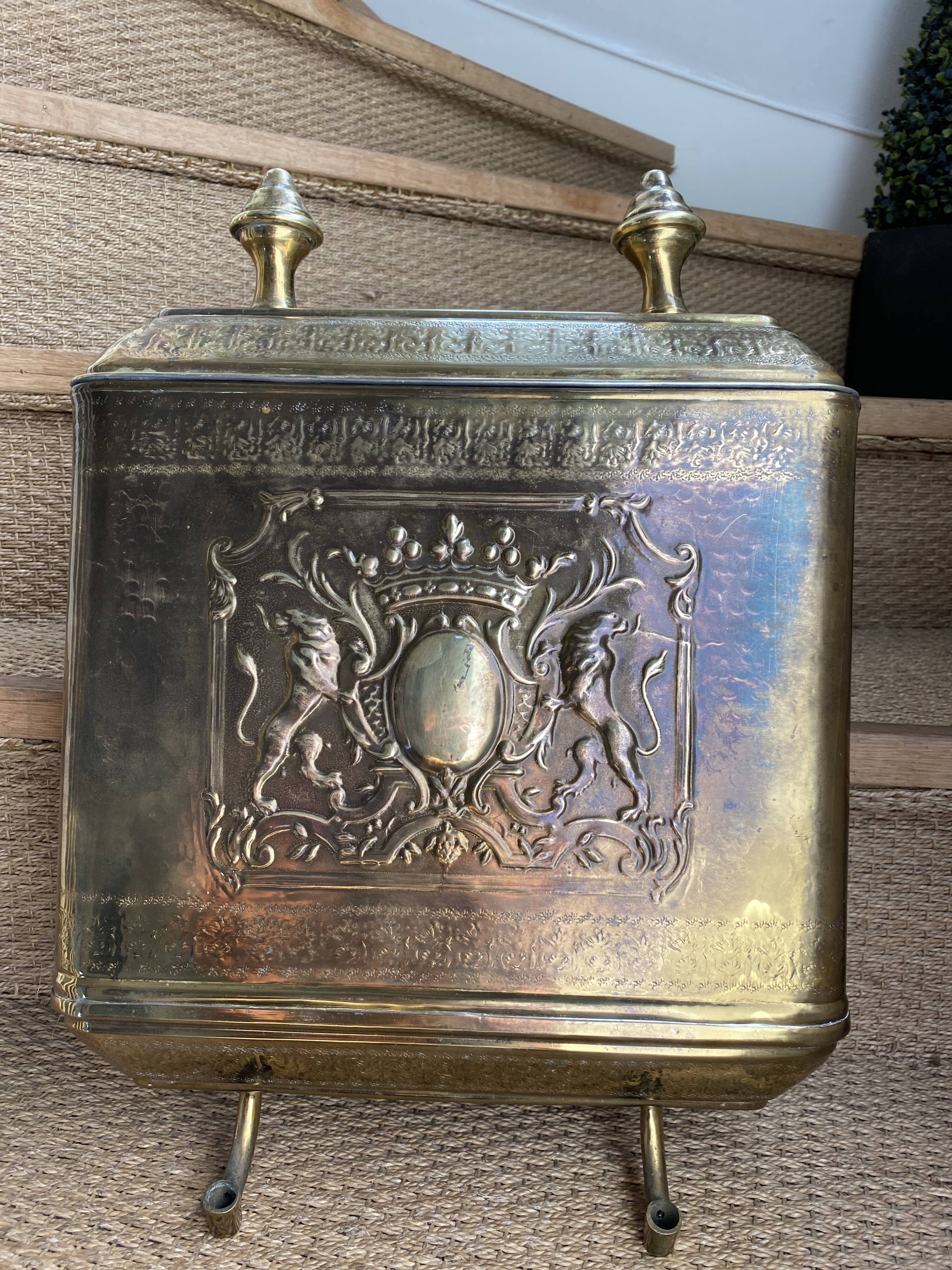 Copper fountain decoration