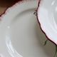 6 vintage ironstone dinner plates Salins model Pierrette