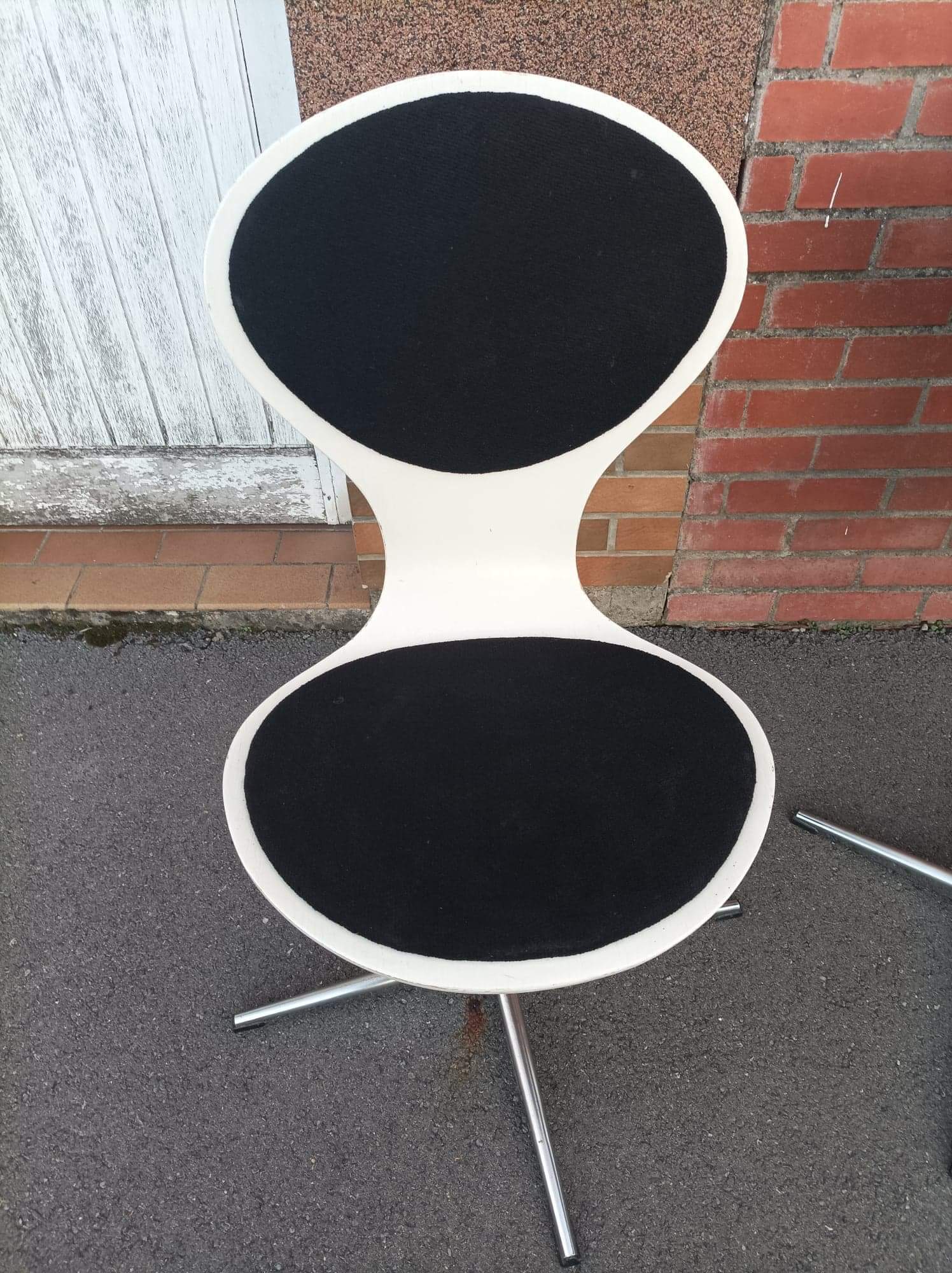 Vintage plywood swivel chairs by Elmar Flötotto - 1960