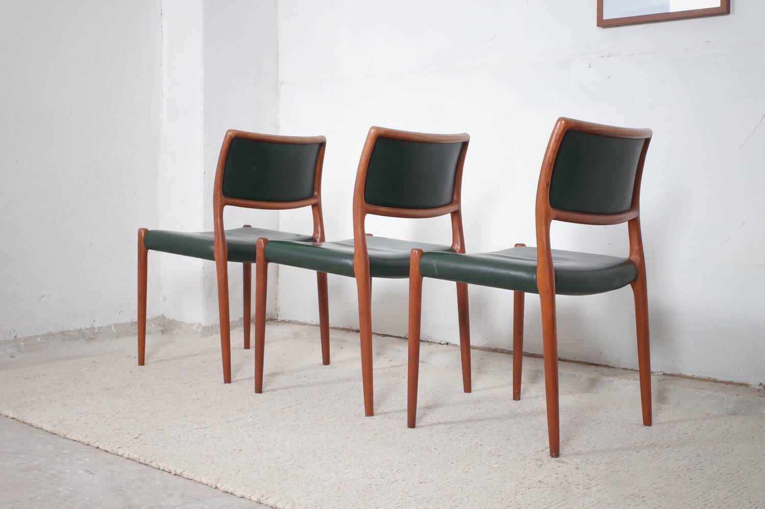 3 x chaises Niels Møller modèle 80