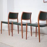 3 x chaises Niels Møller modèle 80