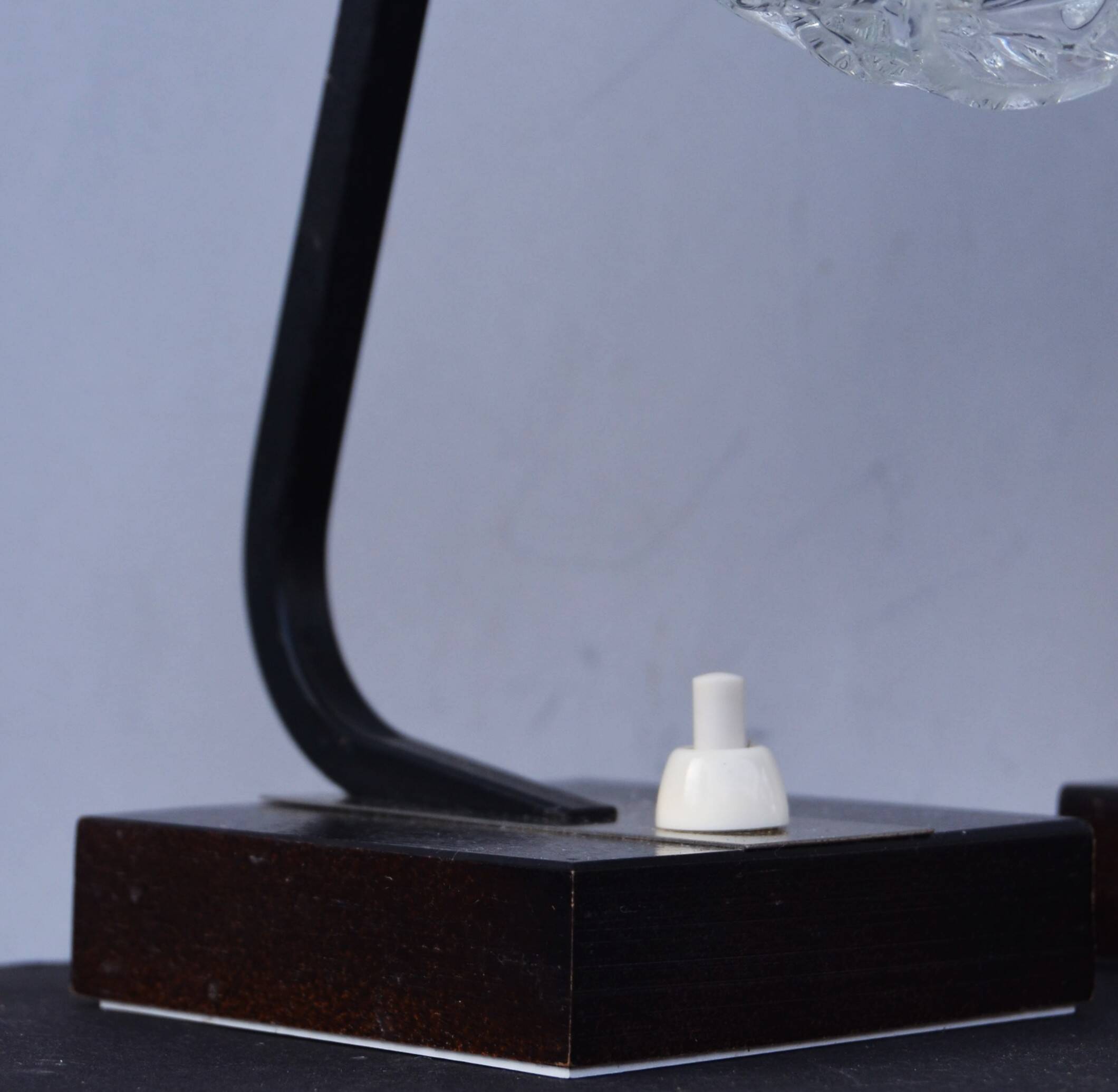 Mid Century Wooden Pair Bedside Lamps made in Germany