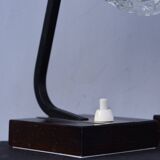 Mid Century Wooden Pair Bedside Lamps made in Germany