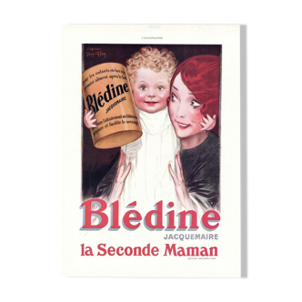 Affiche vintage années 30 Bledine 30x40cm