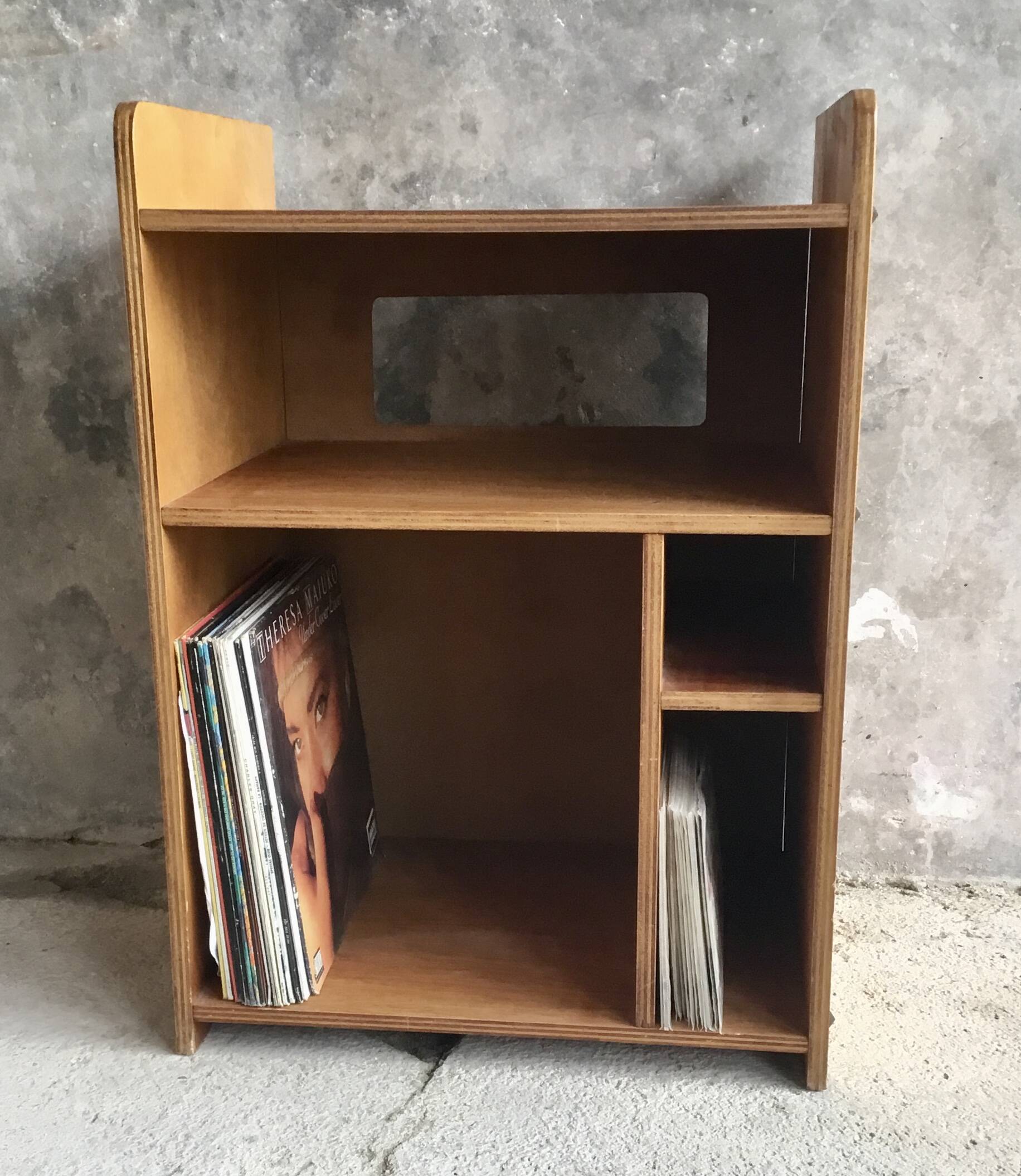 Vintage plywood hi-fi cabinet - 1960
