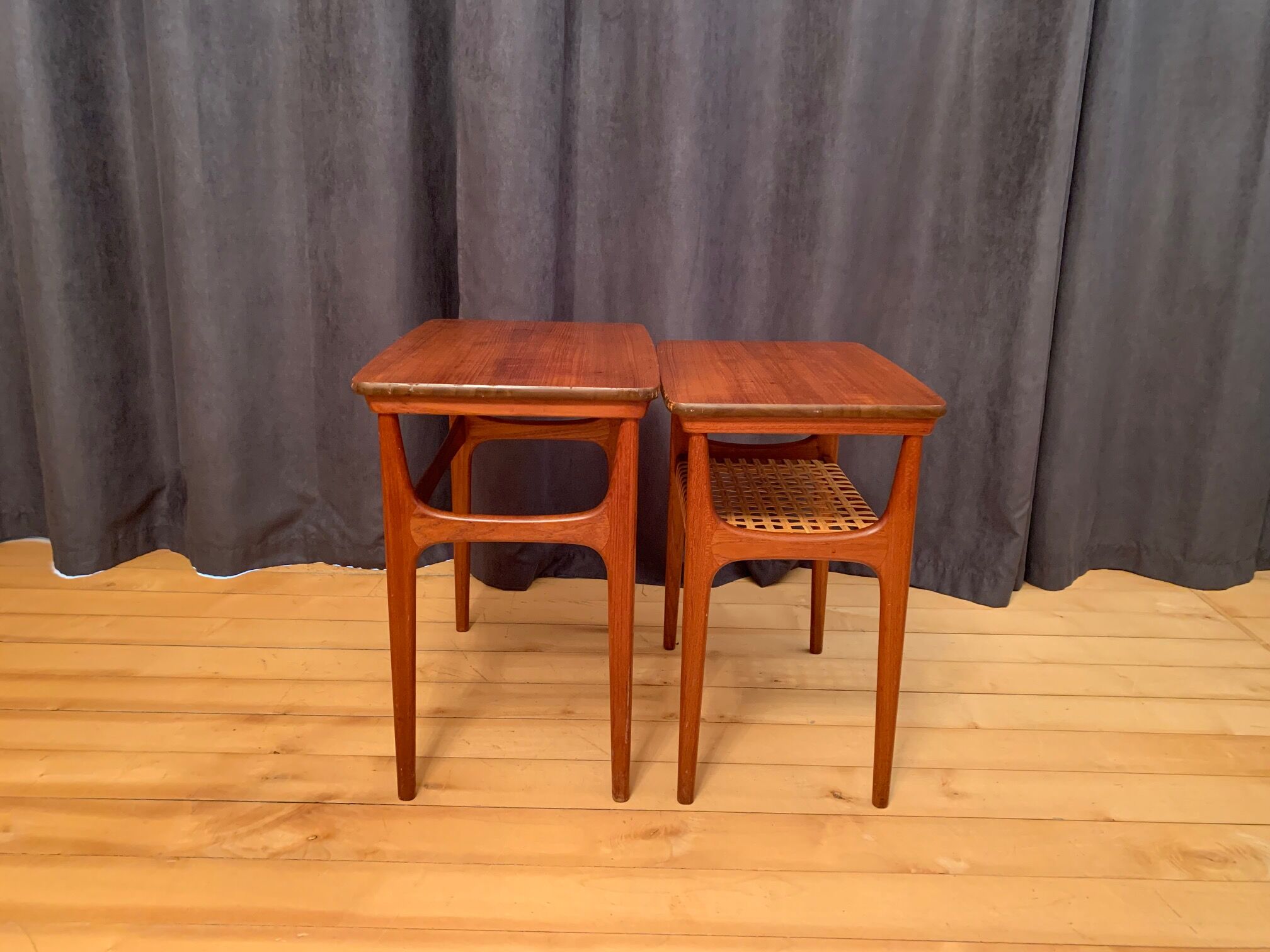 Pair of side tables model 15, designed by Erling Torvits, Heltborg Møbler, Denmark, 1960s