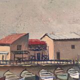 Old marine oil on canvas signed Joseph Nattero
