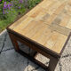 Vintage coffee table in rosewood and ceramic.