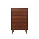 Danish teak chest of drawers with six drawers and lockable top drawer, 1960s