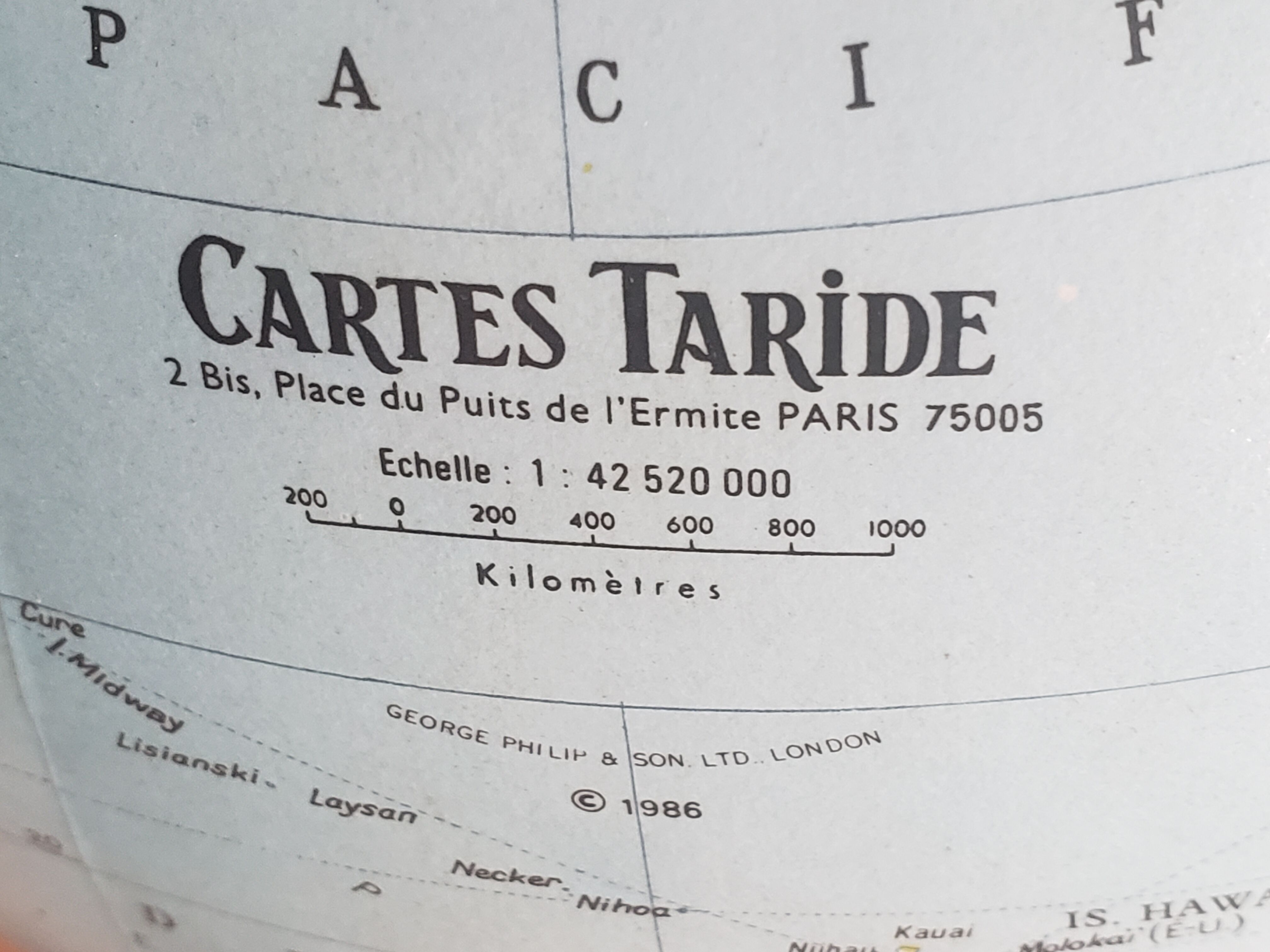 Barren luminous earth globe