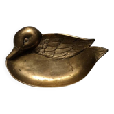 Brass duck emptier, country decorative object