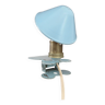 Lampe à pince champignon en aluminium bleu années 50 60