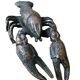 Decorative bronze crayfish