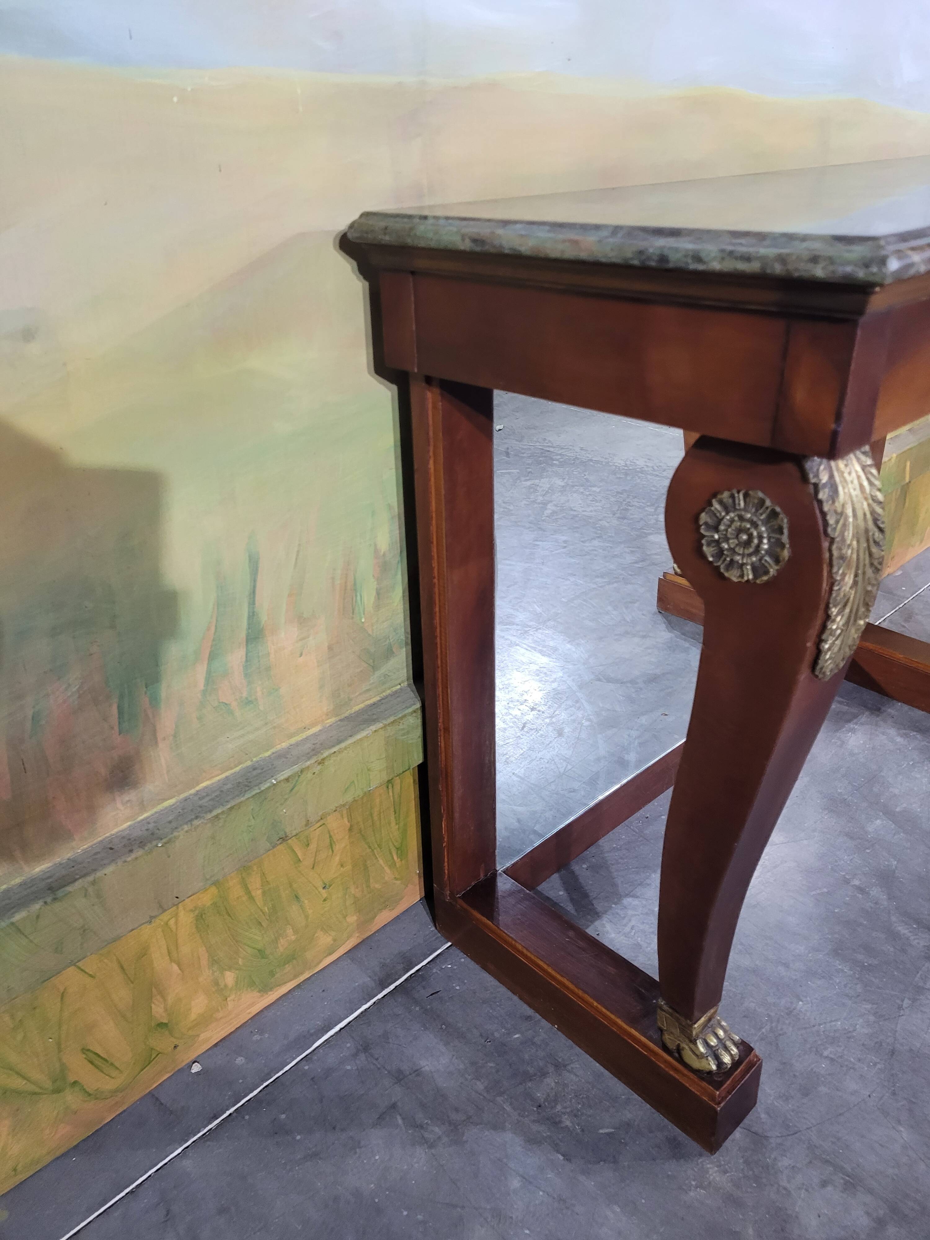 Napoleon III style mahogany console table