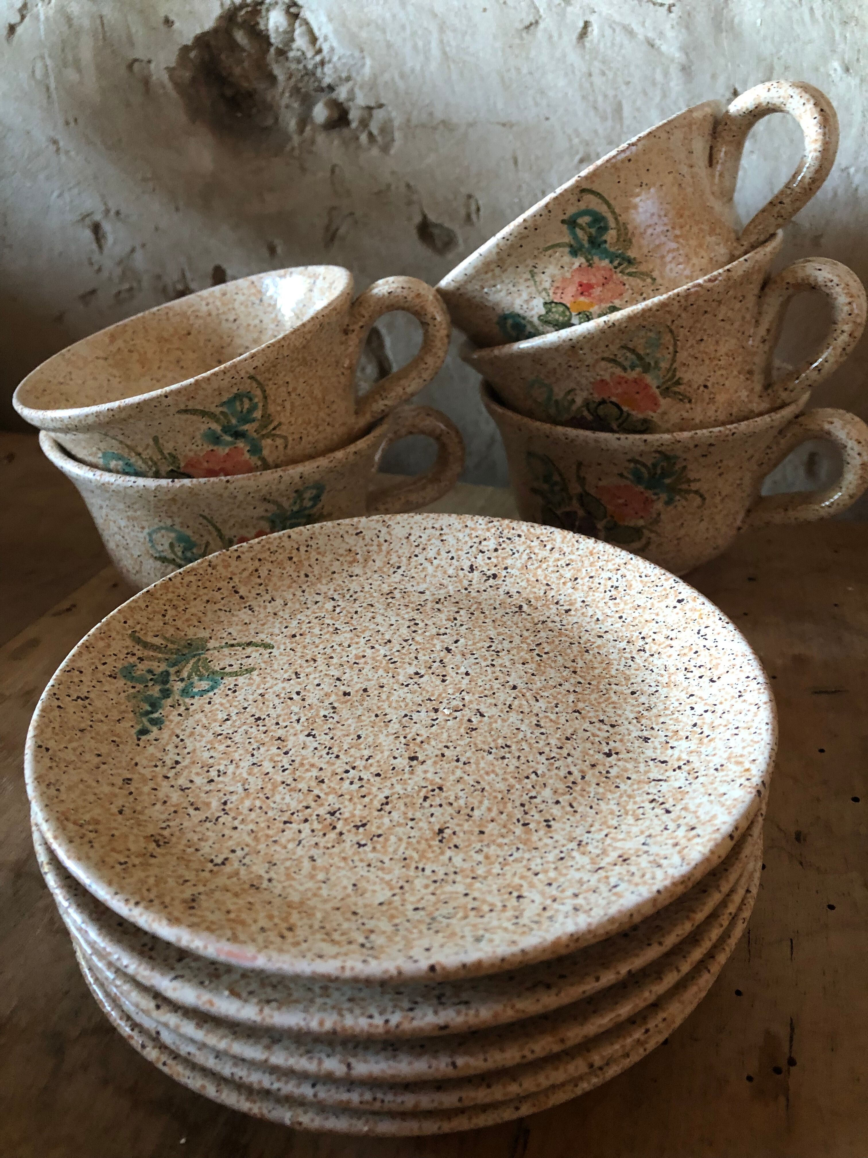 Handmade sandstone cups