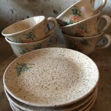 Lot 5 tasses grès