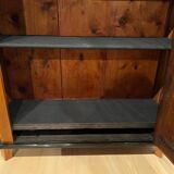 Biedermeier Bookcase in Walnut & Glass, Austria, 1825