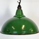 Industrial British Green Enamel Factory Pendant Lamp from Maxlume, 1960s
