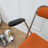 Vintage orange folding chair