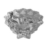 Star thick glass candle holder