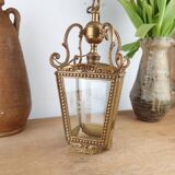 Louis XVI Style Chandelier in Bronze & Polished Glass - H 33 cm
