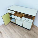Vintage formica & wood sideboard