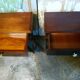 Paire table chevet en palissandre