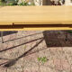 Table Formica eiffel legs, imitation wood, vintage, 70s
