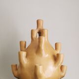 Tamgroute terracotta candlestick vase