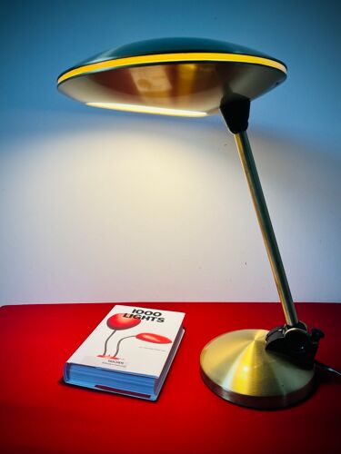 Lampe Aluminor laiton UFO