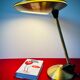 Aluminor brass ufo table / desk lamp 1950