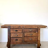 Old wooden workbench