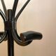 Black rattan parrot coat rack