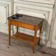 Louis XVI refreshment table in mahogany, brass and marble, 18th century.