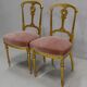 Paire de Chaises en Bois Doré Époque Napoléon III – 2ème partie du XIXe