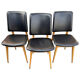 Lot de 6 chaises scandinaves Années 60