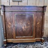 Napoleon III sideboard, rosewood and floral marquetry, 19th century