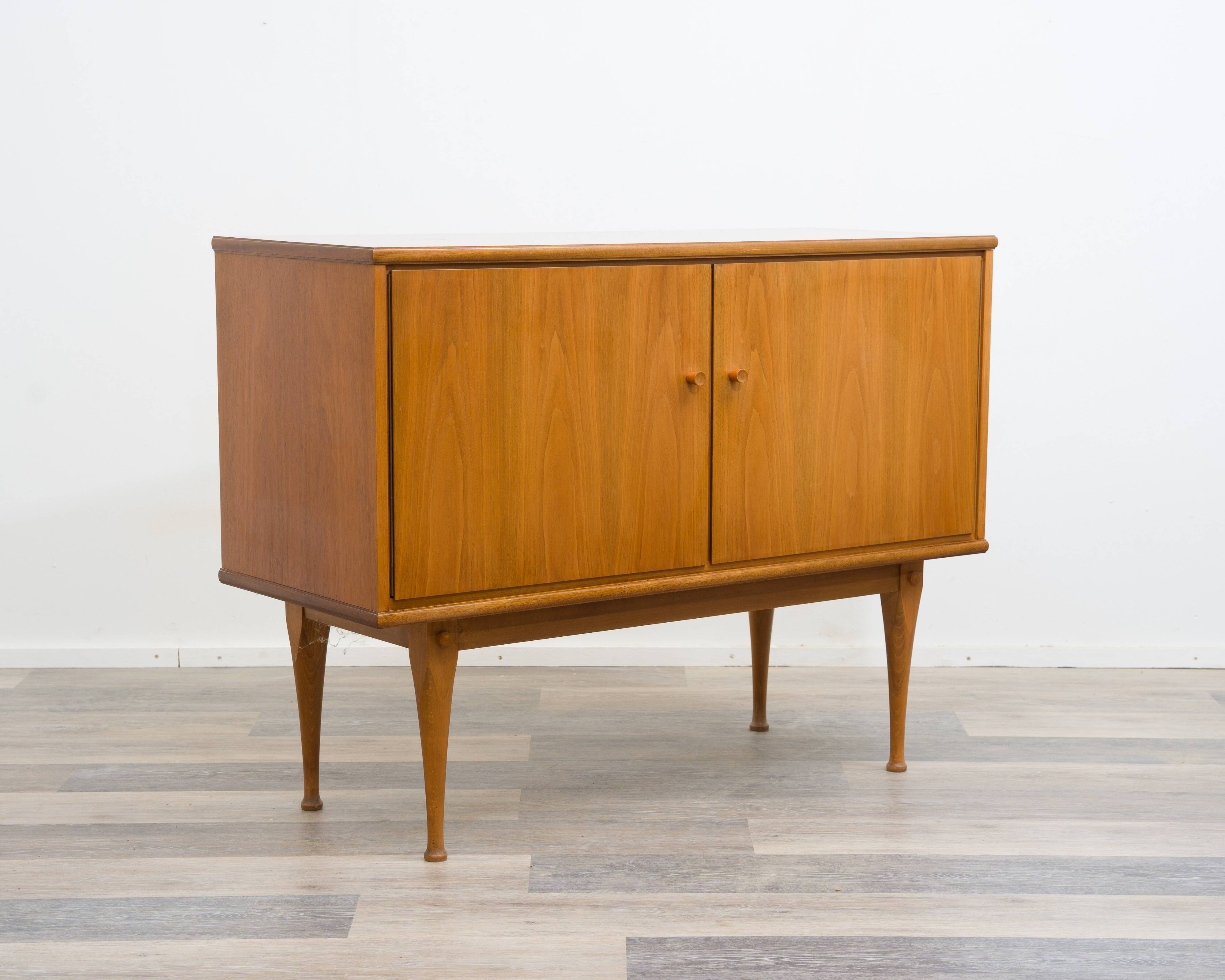 Two-door walnut chest of drawers/sideboard, 1960s